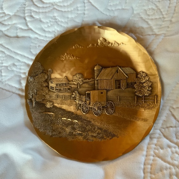 Wendell August Solid Bronze Forged Plate - Picture 1 of 2